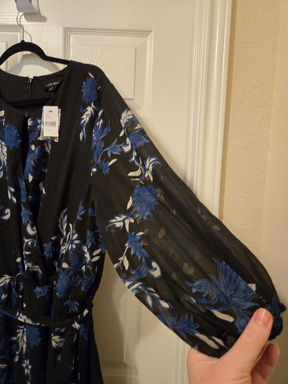 Lane Bryant black and blue dress size 22 new with tags - Picture 7 of 15